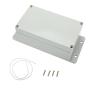 Erfo Junction Box ABS Plastic Universal Electrical Project Enclosure, IP65 Waterproof Dustproof DIY Electronic Case with Fixed Ear White (7.9 x 4.7 x 3 inch)