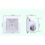 JAHH Ventilation Fan Ventilation Fan Bathroom Garage Exhaust Fan Ceiling and Wall Mount Exhaust Fan for Kitchen/Bathroom, Super Silent, Strong Exhaust
