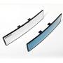 VARGTR 12 Inch Wide Angle Rear View Mirror,Universal Car Interior Rearview Mirror Clip On Panoramic Rearview Mirror Wide Angle Convex, Flat Easy Clip On Car Rearview Mirror (Blue anti-glare)