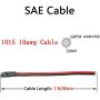 LIXINTIAN 10AWG SAE Connector Extension Cable, (2Pack) SAE Quick Connector Disconnect Plug SAE Automotive Extension Cable, Solar Panel SAE Plug- 30cm/1ft