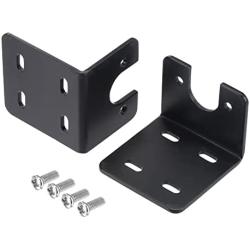 MECCANIXITY Motor Mounting Bracket Motor Holder 52x50x41mm Black with Screws for Motor 2 Pack