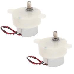 Fielect 2Pcs DC 6V Electric Motor 5RMP Micro Gear Motor Mini Speed Reducer Gear Box for RC Car Robot Model DIY Toy