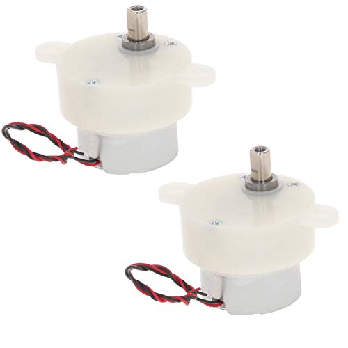 Fielect 2Pcs DC 6V Electric Motor 5RMP Micro Gear Motor Mini Speed Reducer Gear Box for RC Car Robot Model DIY Toy