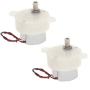 Fielect 2Pcs DC 6V Electric Motor 5RMP Micro Gear Motor Mini Speed Reducer Gear Box for RC Car Robot Model DIY Toy