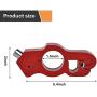 Leopauto Motorcycle Handlebar Lock, Alloy Anti-Theft Throttle Grip Lock, Brake Lever Lock with 2 Keys Security for Dirt Bike Motorcycle Bicycle Throttle Handlebar, Red