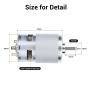 Comgrow 775 DC Motor DC 12V - 24V Max 10000RPM - 20000RPM Ball Bearing Large Torque High Power Low Noise Gear Motor Electronic Component Motor