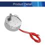 Jutagoss Synchronous Motor TYC-50 Double Flat Shaft Direction CW/CCW, 4 Watt AC 12V 4-5 RMP, 1 Pcs