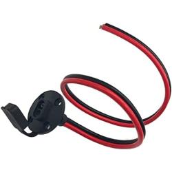 Halokny 10AWG Solar SAE Socket sidewall Port, 2 Feet SAE Solar Quick Connect Panel Flush Mount Plug Cable, Weatherproof SAE Extension Cable, with 4 Screws, for Automobile and Solar Panel