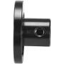 uxcell 3mm Inner Dia H13*D10 Rigid Flange Coupling Motor Guide Shaft Coupler Motor Connector Black for DIY Parts