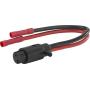 Attwood 14365-6 Heavy-Duty Trolling Motor Connectors 2-Wire 8-Gauge 12V Male Plug