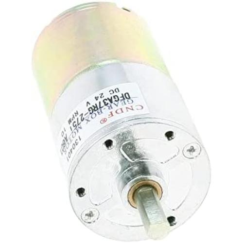 sourcing map Magnetic Gear Motor 13.14kg.cm Torque Terminal 10 RPM DC24V