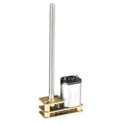 Fielect DC 12V 100RPM Gear Motor Thread Flip N20 Speed Reduction Motor M3 x 55mm Shaft for Lifts, Landing Gear, Mechanical Arms, Electronic Toys 1pcs