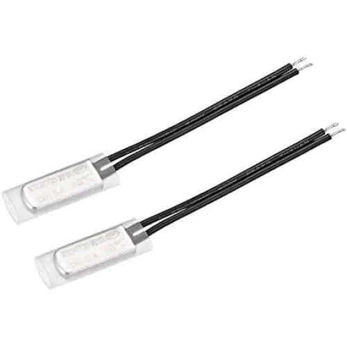 uxcell KSD9700 Thermostat, 45°C Normally Open Temperature Switch Thermal Switch, N.O 5A Metal Temperature Controller 2pcs