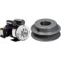 VEVOR 5 Hp Electric Motor 3.1 KW Rated Speed 3450 RPM Single Phase Motor AC 208-230V Air Compressor Motor & TB Woods AK2558 FHP Bored-to-Size V-Belt Sheave, A Belt Section
