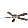 Minka-Aire F551-PN Watt 60 Inch Energy Star Rated Ceiling Fan with DC Motor and 4 Speed Pull Chain in Polished Nickel Finish