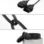 ANCEL Full 16-Pin OBD II OBD2 Male to Female Extension Convert Cable Round Shape Cable Automotive Diagnostic Extension Cable Adapter