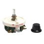Heyiarbeit 150 Ohm 50W Ceramic Wirewound Potentiometer Linear Variable Rheostat Resistor with Knob for Light Dimmers Motor Speed Control 1pcs