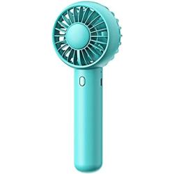 Gaiatop Mini Portable Fan, Dual Motors Powerful Handheld fan, Cute Design 3 Speed Personal Small Desk Fan with Base, Lightweight Makeup USB Rechargeable Fan for Stylish Girl Women Men Indoor Outdoor