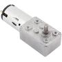 sourcing map Worm Gear Box Reduction Motor DC 12V 170RPM 6mm Shaft High Torque 70JSX69-395 Silver Tone