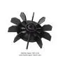 Small Air Compressor Fan Blade, Air Compressor Accessories, DirectonLine Motor Blade, 14mm Shaft 135mm Outer Diameter