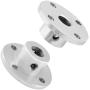 Eilumduo 4Pcs 8mm Rigid Flange Shaft Coupling Motor Guide Shaft Coupler Motor Connector Axis Bearing Fittings for DIY RC Model Shaft Connection