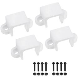 MECCANIXITY Motor Mounting Bracket Motor Base 11.5mm White with Screws Nuts for N20 Micro Gear Motor 4 Pack