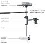 Watersnake T24 ASP - 24 Pound Thrust 12v Electric Saltwater Trolling Motor with Kayak Bracket