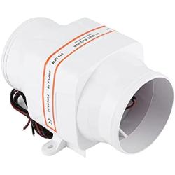 Acouto Bilge Air Blower 12V 4inch 270CFM in‑Line Marine Bilge Air Blower 4