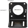 MECCANIXITY Motor Bracket Motor Mounting Holder 68x65x68mm Black for 50KTYZ Motor with Screws
