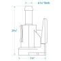 Seachoice Deluxe Fuel Connector Hose Fitting for Yamaha/Mercury, Female, 5/16 In. Barb