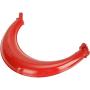 FVRITO 40mm Half Moon Curving Exhaust Muffler Pipe Silencer Gasket Fuel Line Filter and Spark Plug for 2 Stroke 80cc 66cc 60cc 49cc Engine Gas Motorized Bicycle Motor Bike Red