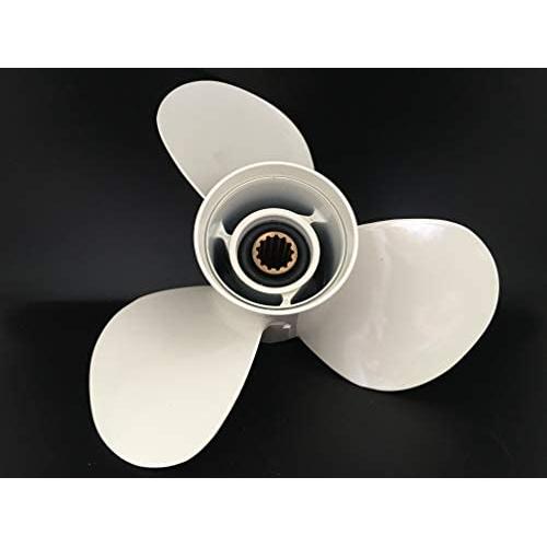 ITACO Boat Motor Aftermarket for Yamaha Propeller 663-45945-02-EL /69W-45945-00-EL, 3X11 1/8X13 Right, for 40, 48, 50 HP Engine