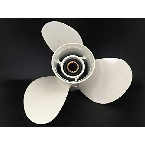 ITACO Boat Motor Aftermarket for Yamaha Propeller 663-45945-02-EL /69W-45945-00-EL, 3X11 1/8X13 Right, for 40, 48, 50 HP Engine