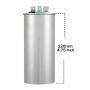 AUCHOICE 60/5 uF 60+5 MFD 370V or 440V 50/60hz Dual Run Start Round A/C Capacitors 60 5 uF 370 440 Volt VAC Capacitor for AC Fan Motor Start or Heat Pump Air Conditioner or Condenser Straight Cool