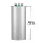 AUCHOICE 60/5 uF 60+5 MFD 370V or 440V 50/60hz Dual Run Start Round A/C Capacitors 60 5 uF 370 440 Volt VAC Capacitor for AC Fan Motor Start or Heat Pump Air Conditioner or Condenser Straight Cool