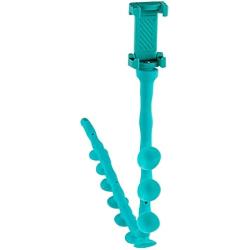 TORMEN Cute Caterpillar Lazy Bracket Mobile Phone Suction Cup Holder Worm Flexible Mobile Phone Apply to Car Bike Motorcycle Kitchen Wall Glass (Blue)