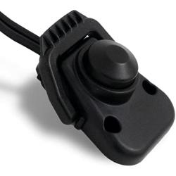 Five Oceans Trolling Motor (12V–24V) Foot Control Switch with Continuous-ON lever, Rated Up to 50 Amps DC, Black PolyCarbonate, Waterproof IP65, FO-4601