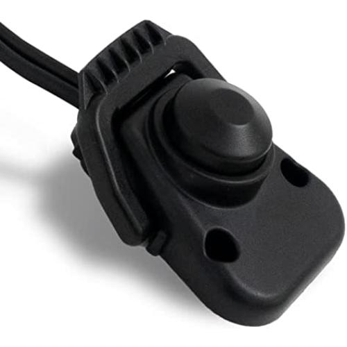 Five Oceans Trolling Motor (12V–24V) Foot Control Switch with Continuous-ON lever, Rated Up to 50 Amps DC, Black PolyCarbonate, Waterproof IP65, FO-4601
