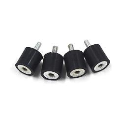 MY MIRONEY 4PCS M4 x 10mm Rubber Mounts 15 x 15mm Rubber Shock Absorber Rubber Vibration Isolator Mounts