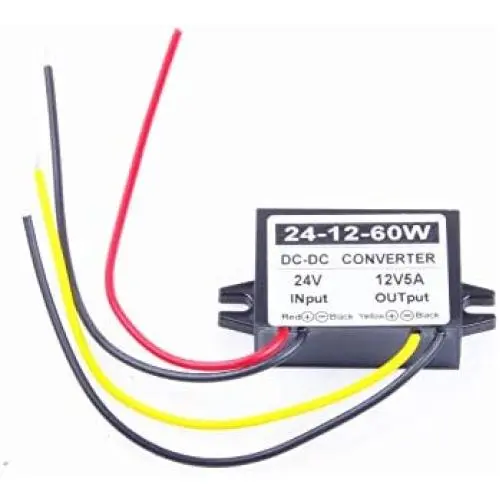 KNACRO DC-DC Buck Converter 24V to 12V 5A 60W Step-Down Module Car Power Supply Voltage Applicable to Automotive Appliances, LED Display, Motors, Fans