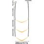 AIEX Boat Ladder, Boat Rope Ladder 3 Step Boat Rope Ladder Removable for Inflatable Boat Kayak Motorboat Canoeing