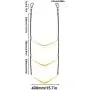 AIEX Boat Ladder, Boat Rope Ladder 3 Step Boat Rope Ladder Removable for Inflatable Boat Kayak Motorboat Canoeing AIEX Boat Ladder, Boat Rope Ladder 3 Step Boat Rope Ladder Removable for Inflatable Boat Kayak Motorboat Canoeing