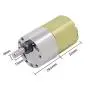 520 High Torque Micro Brush DC Motor Low Speed Gear Reduction Motor Eccentric Shaft Gearbox Diameter 37mm High Torque All Metal Gear Electric Micro Gear Motor (12 Volt, 10 RMP)