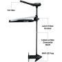 Minn Kota 1355963 Edge Freshwater Hand-Steer Bow-Mount Trolling Motor with Hand Control and Latch & Door Bracket, 55 lbs Thrust, 52