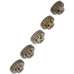 Vehicles-OCS New M0.6 3.175mm 23T 24T 25T 26T 27T 0.6 Module Pinion Motor Gear for 1/8 1/10 RC Off-Road Buggy Truck Brushed Brushless Motor