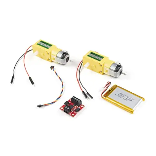 SparkFun Qwiic Motor Driver Kit-Basic Parts Needed to get up and Running Quickly with a Motor Driven Project Includes Qwiic Motor Driver 100mm Qwiic Cable A Pair of Hobby gearmotors