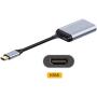 Xiwai USB-C Type C to HDMI Converter HDTV Adapter 4K 60hz 1080p with Female PD Power Port