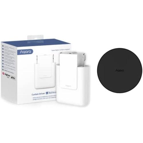 Aqara Smart Curtain Motor E1 (Rod Version) Plus Aqara Smart Hub M2 (2.4 GHz Wi-Fi Required), Electric Curtain Driver for Home Automation, Support HomeKit, Alexa, Google Assistant and IFTTT