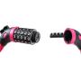 Bicycle Anti-Theft Code Lock, Composed of 5 Digits, Suitable for tri-City Vehicles, Motorcycles, etc. The Lock can be Reset by Itself and Set The Code Lock by Yourself (Pink)