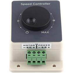 DC Motor Controller, DC Pulse Width Modulator, DC10-60v 20A DC Motor PWM Speed Controller, Speed Regulator with Waterproof Shell for Motors